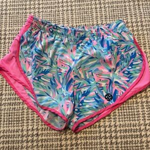 Simply Southern Pink and Blue Women's Athletic Shorts